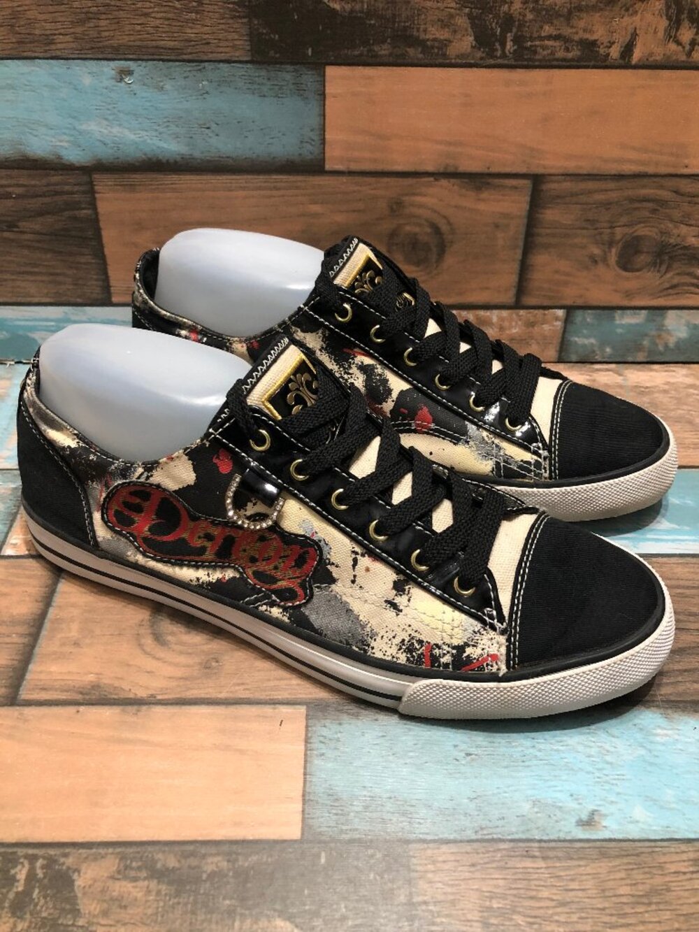 Beyoncé Dereon Sneakers Rhinestone Accent Lace Up Women's Size 10